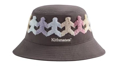 Pre-owned Kith X Roommate Studio Dawson Bucket Hat In Battleship
