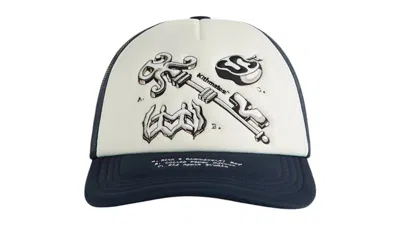 Pre-owned Kith X Roommate Studio Nolan Trucker Hat In Torpedo