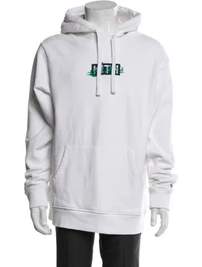 Pre-owned Kith X Sadelle's Graphic Print Hoodie In White