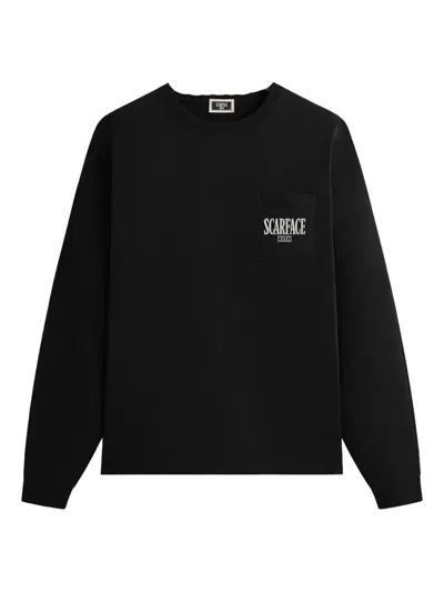 Kith X Scarface Tony Long-sleeves Pocket T-shirt In Black