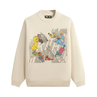 Pre-owned Kith X Sesame Street City Outline Sweater 'sandrift' | Cream | Men's Size Xl