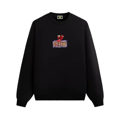 Pre-owned Kith X Sesame Street Elmo Nelson Crewneck 'black' | Men's Size Xl