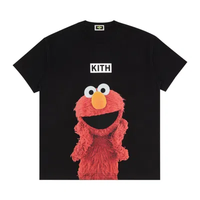 Pre-owned Kith X Sesame Street Elmo Tee 'black' | Men's Size Xl