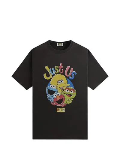 Kith X Sesame Street Just Us T-black