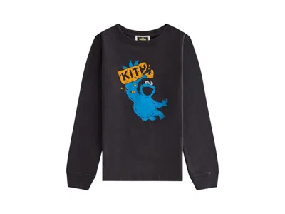 Pre-owned Kith X Sesame Street Kids Cookie Vintage Tee Shirt In Black