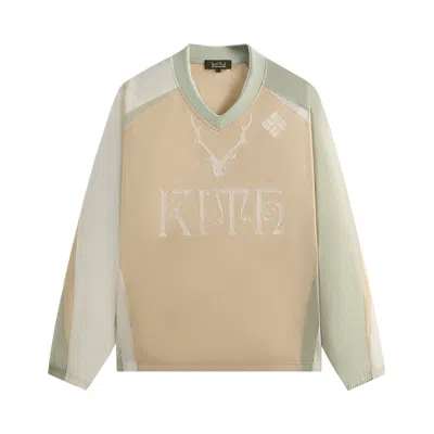 Pre-owned Kith X South2 West8 For Columbia Dayton Combo Pullover 'eternal' | Tan | Men's Size M In Brown