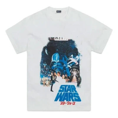 Kith X Star Wars A New Hope Vintage Tee 'white' In Yellow