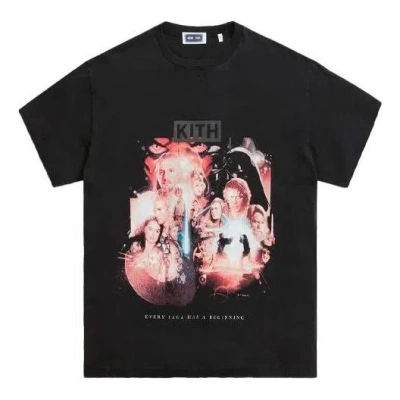 Kith X Star Wars Beginning Vintage Tee 'black'