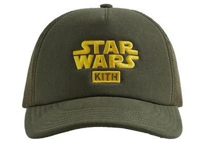 Pre-owned Kith X Star Wars Cotton Twill Foam Trucker Hat In Cypress Ph