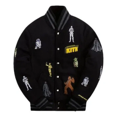 Kith X Star Wars For Golden Bear Varsity Jacket 'black'