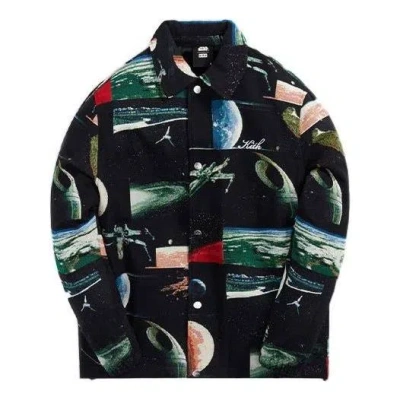 Kith X Star Wars Planets Coaches Jacket 'black' In Multi