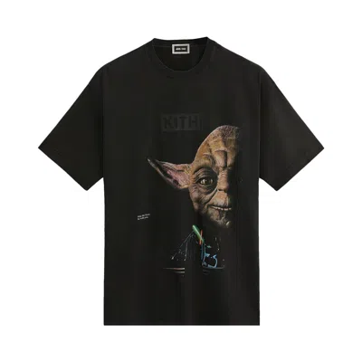 Pre-owned Kith X Star Wars Yoda Vintage Tee 'black'