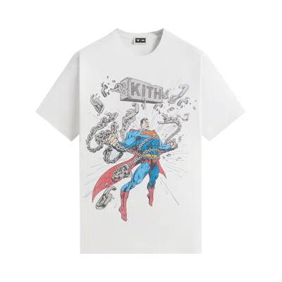 Pre-owned Kith X Superman Chains Vintage Tee 'white' | Men's Size M