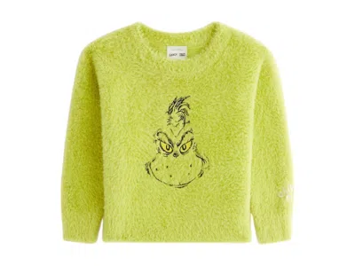 Pre-owned Kith X The Grinch Baby Mohair Sweater In Matcha