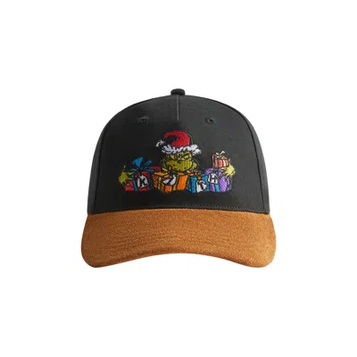 Pre-owned Kith X The Grinch Bay Low Pinch Crown Snapback 'black' | Men's Size Onesize