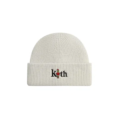 Pre-owned Kith X The Grinch Mia Beanie 'light Heather Grey' | Cream | Men's Size Onesize