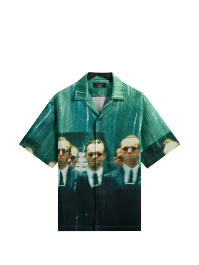 Kith X The Matrix Camp-collar Shirt In Green