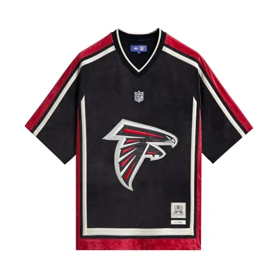 Pre-owned Kith X The Nfl For The Atlanta Falcons Leon Shirt 'black' | Men's Size M
