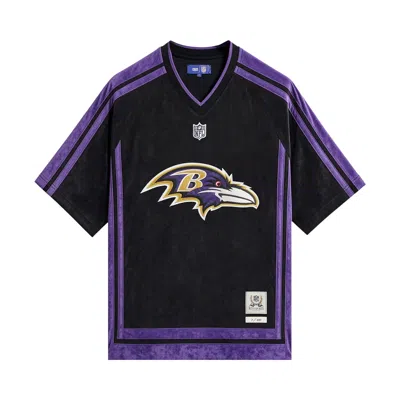 Pre-owned Kith X The Nfl For The Baltimore Ravens Leon Shirt 'black' | Men's Size Xs