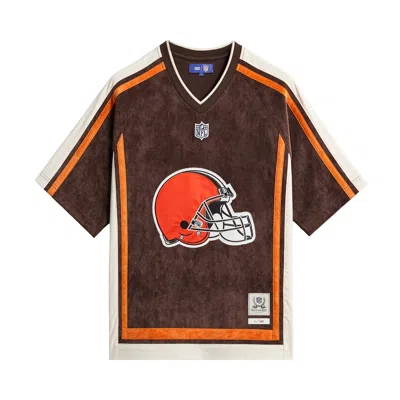 Pre-owned Kith X The Nfl For The Cleveland Browns Leon Shirt 'legacy' | Men's Size Xs
