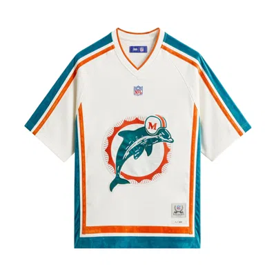 Pre-owned Kith X The Nfl For The Miami Dolphins Leon Shirt 'white' | Men's Size Xs