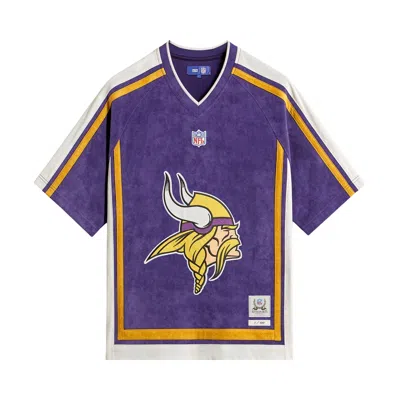 Pre-owned Kith X The Nfl For The Minnesota Vikings Leon Shirt 'piper' | Purple | Men's Size S