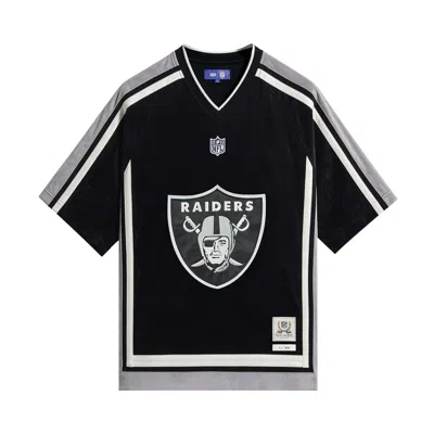Pre-owned Kith X The Nfl For The Oakland Raiders Leon Shirt 'black' | Men's Size S