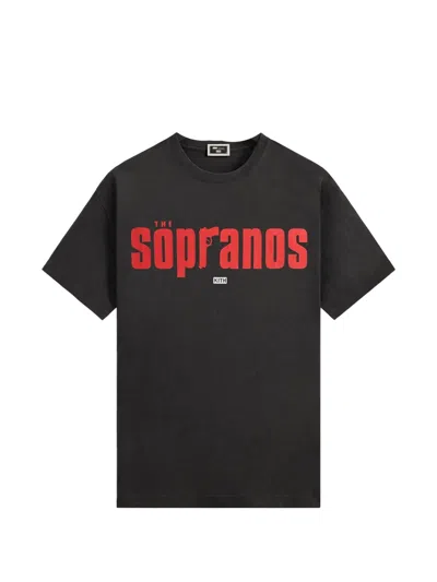 Kith X The Soprano Logo T-shirt In Black