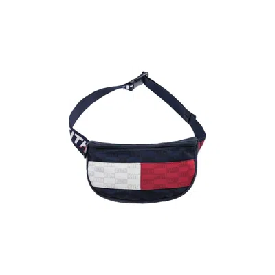 Pre-owned Kith X Tommy Hilfiger Badge Cross Body Bag In Navy Blue