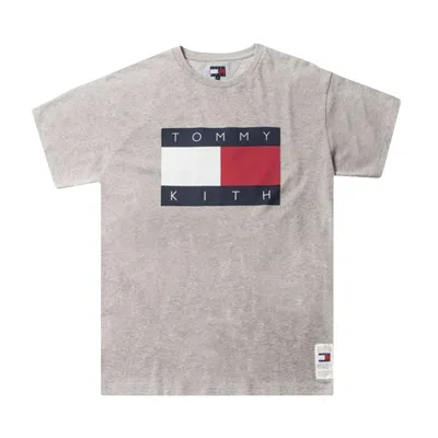 Pre-owned Kith X Tommy Hilfiger Flag Tee 'grey'
