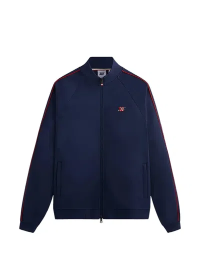 Kith X Wilson Clifton Zip-up Sweatshirt In Blue