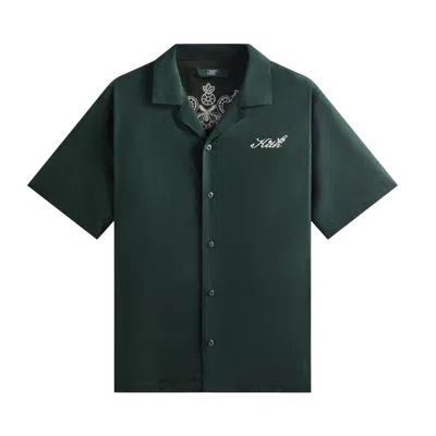 Pre-owned Kith X Wilson Embroidered Mesh Reade Shirt 'stadium' | Green | Men's Size Xxl