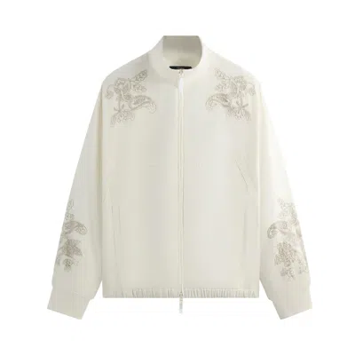 Pre-owned Kith X Wilson Embroidered Mesh Track Jacket 'white' | Men's Size L