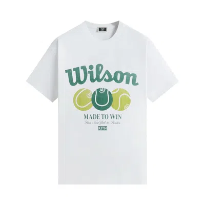 Pre-owned Kith X Wilson Made To Win Vintage Tee 'white' | Men's Size M