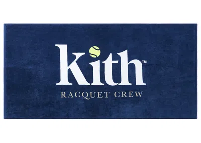 Pre-owned Kith X Wilson Racquet Crew Towel In Nocturnal In Black