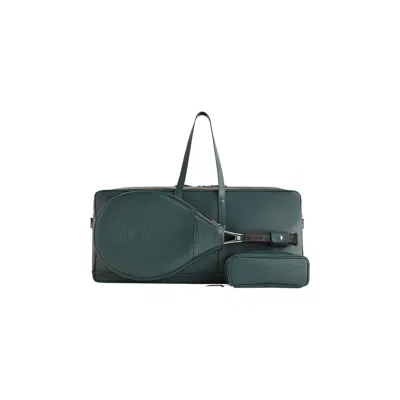 Pre-owned Kith X Wilson Showmen Leather Tennis Bag 'stadium' | Green | Women's Size Onesize