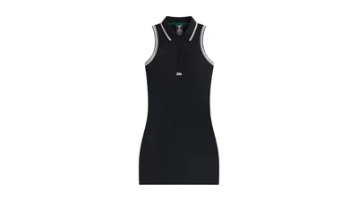 Pre-owned Kith X Wilson Women's Seamless Polo Dress In Black