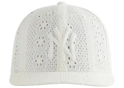 Pre-owned Kith Yankees Cotton Eyelet Low Profile 59fifty Cap In Sandrift