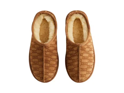 Pre-owned Kith Mas Kids Monogram Shearling Slipper In Loft