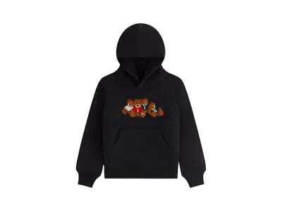 Pre-owned Kith Mas Kids Teddy & Friends Williams Hoodie In Black