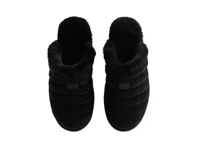 Pre-owned Kith Mas Puffed Logo Slippers In Black