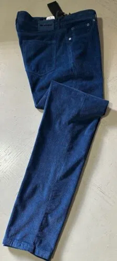 Pre-owned Kiton $1495  Men's Corduroy Cashmere Blend Pants Sky Blue 30 Us/46 Eu Italy