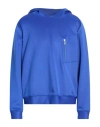Kiton 5 Plus One Man Sweatshirt Bright Blue Size L Polyester, Elastane