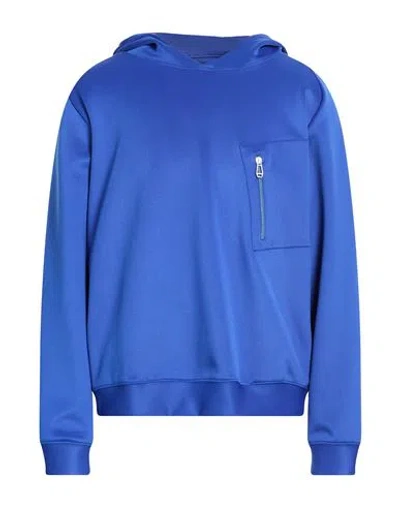 Kiton 5 Plus One Man Sweatshirt Bright Blue Size L Polyester, Elastane