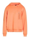 Kiton 5 Plus One Man Sweatshirt Orange Size M Polyester, Elastane