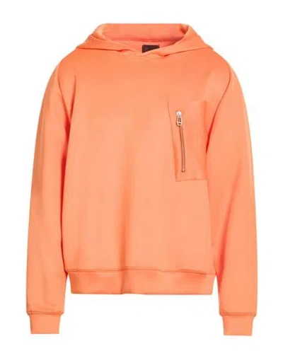 Kiton 5 Plus One Man Sweatshirt Orange Size M Polyester, Elastane