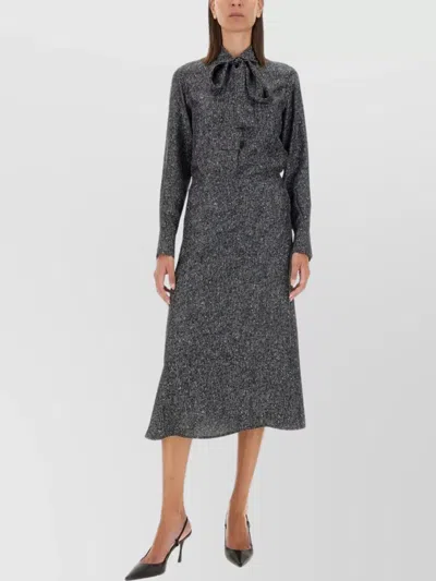 Kiton A-line High Waist Midi Skirt
