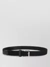 Kiton Adjustable Braided Leather Belt With Silver Buckle In Black