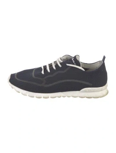 Pre-owned Kiton Athletic Sneakers In Blue