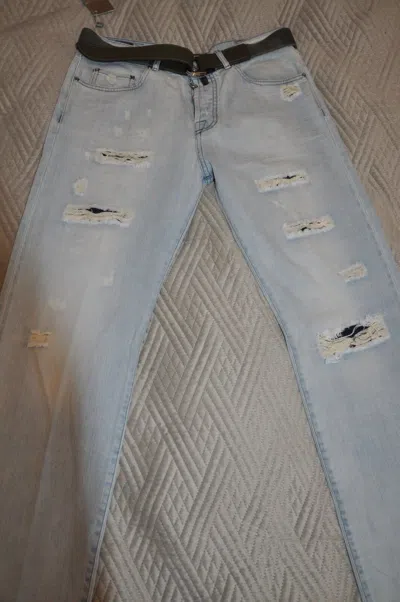 Pre-owned Kiton Authentic  Limited Edition Jeans-only 28 In The World-hand Made In Blue